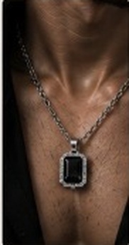 Black Gemstone Pendant