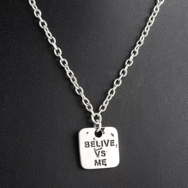 Believe VS Me Pendants Necklace