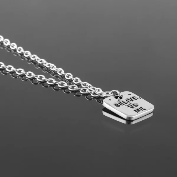 Believe VS Me Pendants Necklace
