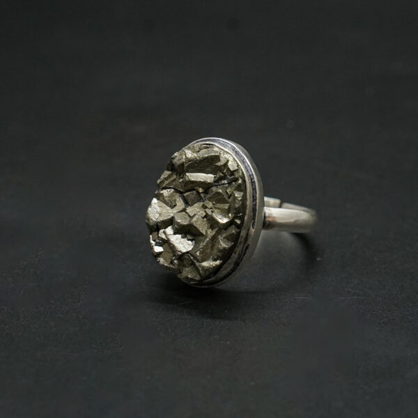 pyrite stone ring