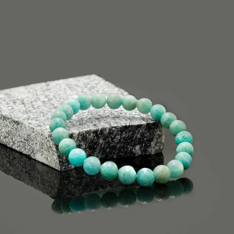 Amazonite Stone Crystal Bracelet