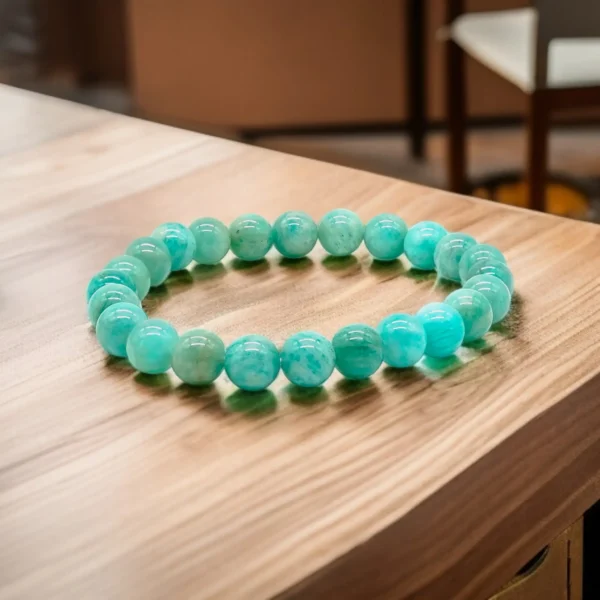 Amazonite Stone Crystal Bracelet