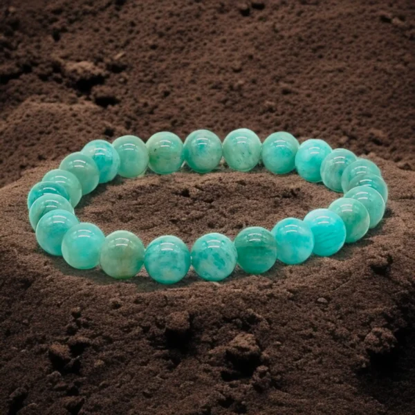 Amazonite Stone Crystal Bracelet