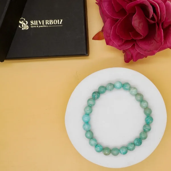 Amazonite Stone Crystal Bracelet