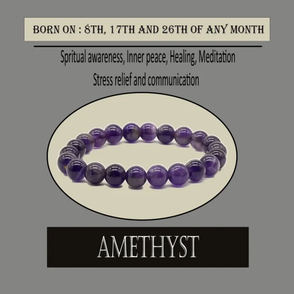 Amethyst Bracelet | Ruling No 8, Embrace Saturn