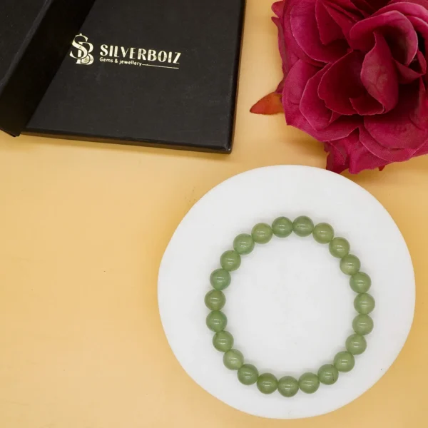 Green Aventurine Bracelet-Ruling no 5, Embrace Mercury(buddh)