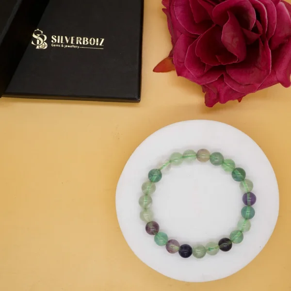 Multi Fluorite  Bracelet