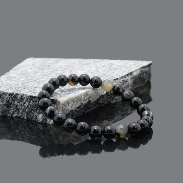 BLACK SULEMANI STONE BRACELET