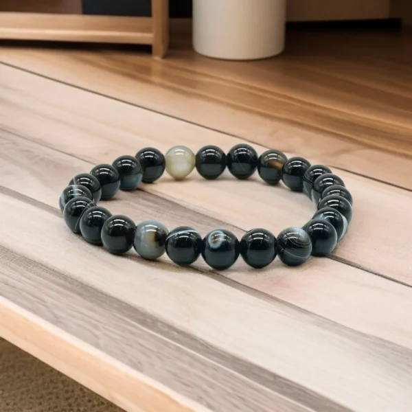 BLACK SULEMANI STONE BRACELET