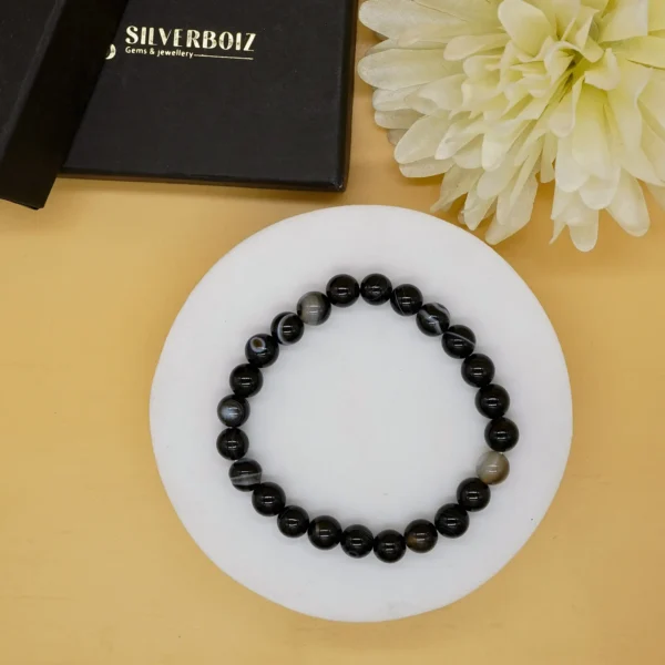 BLACK SULEMANI STONE BRACELET