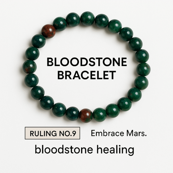 Bloodstone Healing Bracelet – Ruling Number 9 | Embrace the Power of Mars
